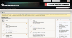 Desktop Screenshot of entwickler-forum.de